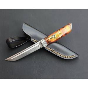 АКРИЛОВЕ СЯЙВО ніж ручної роботи майстра Fomenko Knifes, сталь N690, 60-61 HRC. Photo 2